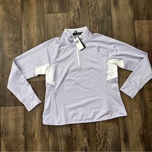 RLX Ralph Lauren Quarter-Zip Pullover Golf Jersey Women’s Size XL Light Purple